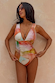 Abstract Plunge Swimsuit