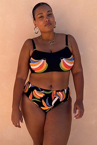 Banana Bandeau Bikini Top