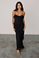 caption_Model wears Black Molly Dress  in UK size 8/ US 4