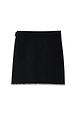 Black Night Garden Mini Wrap Skirt