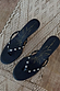 Black Stud Sandal Mule