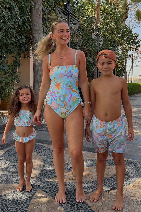 Starburst Bandeau Swimsuit