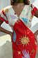 Red Celestial Midi Dress