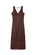 Chocolate Beaded Allegra Dress