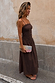Chocolate Lola Mid-axi Dress
