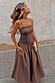 Chocolate Lola Mid-axi Dress