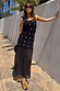 Black Crochet Alicia Dress