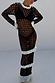 caption_Model wears Mono Crochet Chloe Dress  in size S