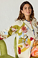 caption_Model wears Multi Enchanted Cardigan in size M