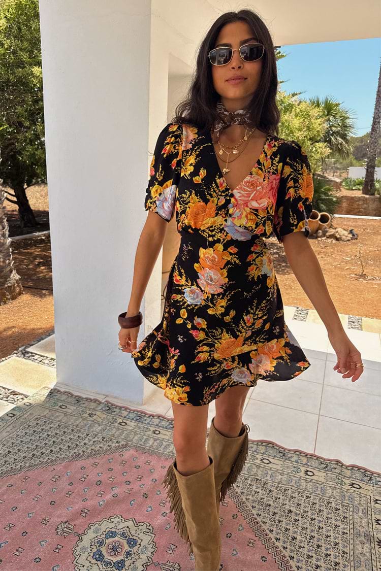 Black Sofia Mini Tea Dress - 6 Black Sofia Mini Tea Dress - 6
