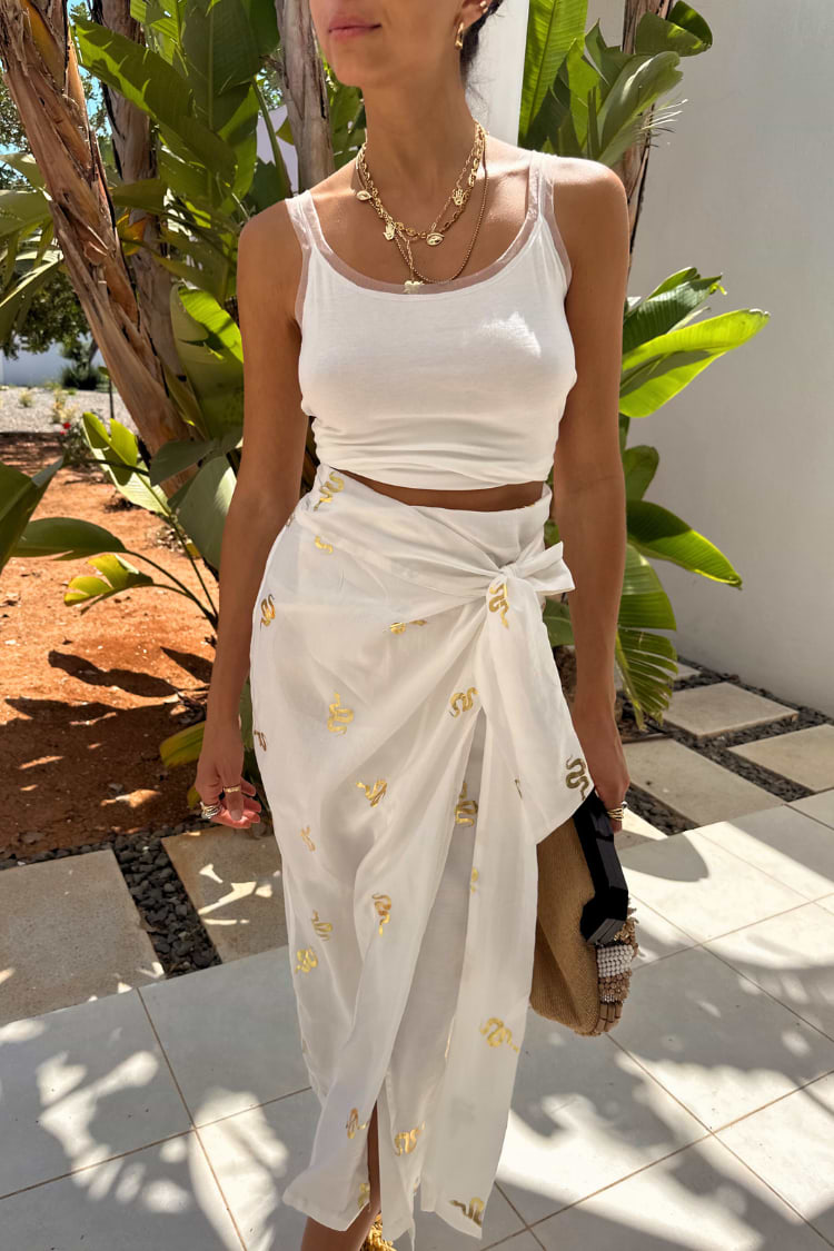 Gold Snake Jaspre Wrap Skirt – Never Fully Dressed