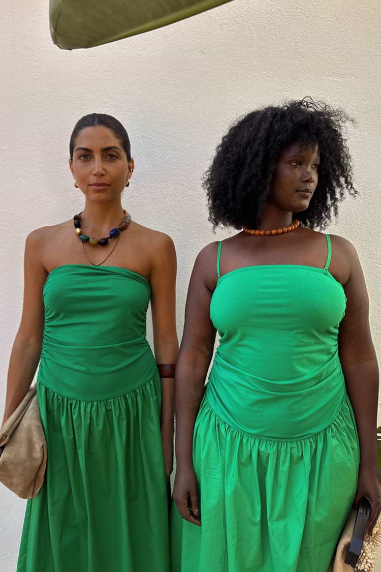 Green Lola Mid-axi Dress – Never Fully Dressed
