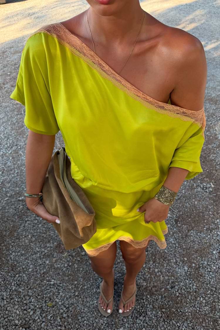 Olive Lace Mini Tilly Dress  Never Fully Dressed