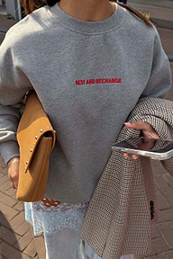 Grey Rest and Recharge Jumper