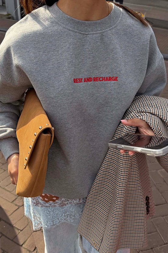 Grey Rest and Recharge Jumper