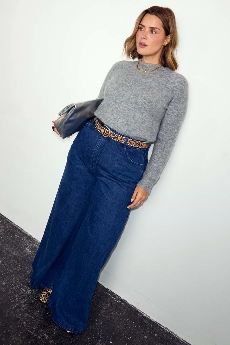 Blue Denim Pallazzo Jan Jean – Never Fully Dressed