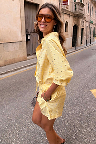 Lemon Pinstripe Shirt