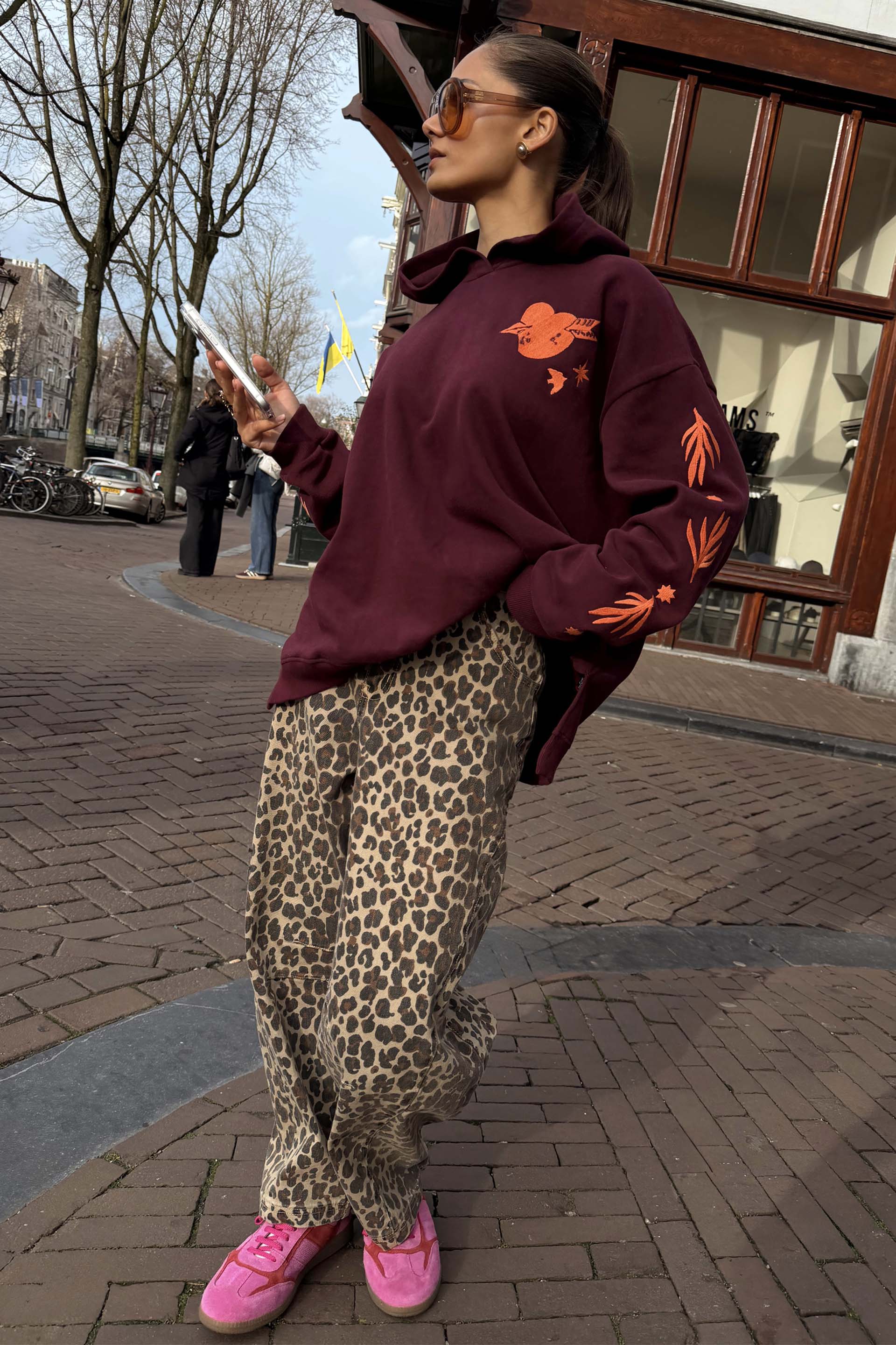 Chaussettes léopard - Léopard Marron - Coton Biologique - Sézane