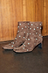 Chocolate Studded Suede Boots