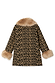 Leopard Coat with Faux Fur Trims