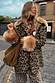Thumbnail for Leopard Coat with Faux Fur Trims