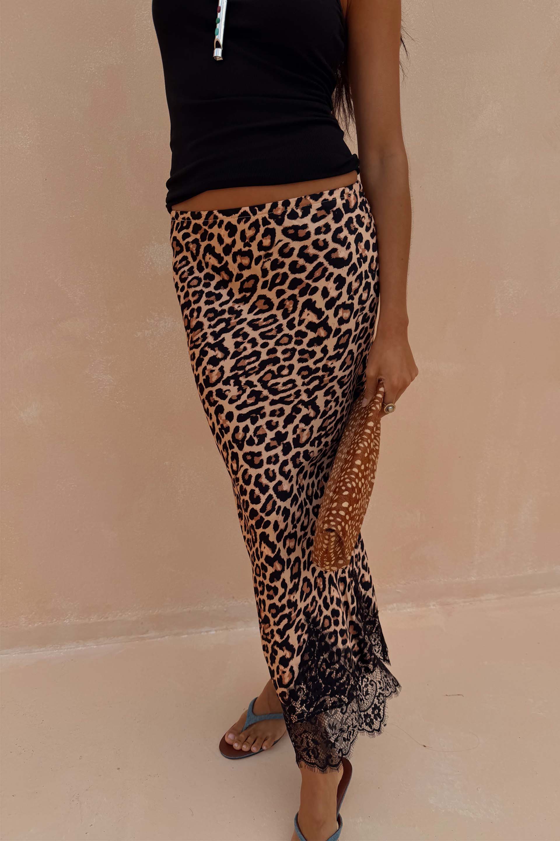 Leopard Lace Midi Maeva Skirt – Never Fully Dressed