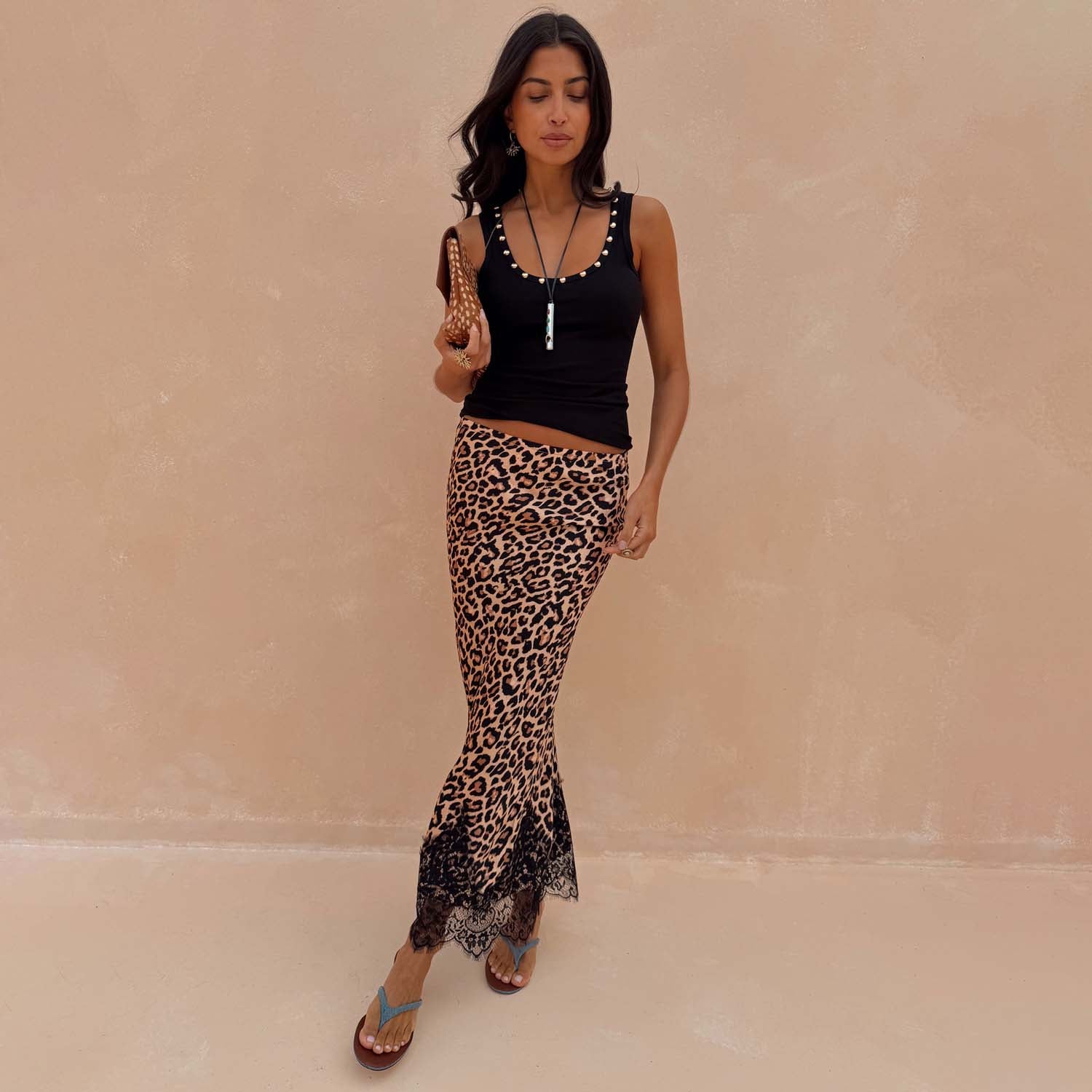 chinese dress ladies Leopard Lace Mini Maeva Skirt – Never Fully Dressed