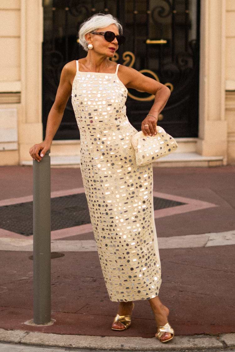 never fully dressed jojo midi dress Cream Mirror Taliah Midi Dress
