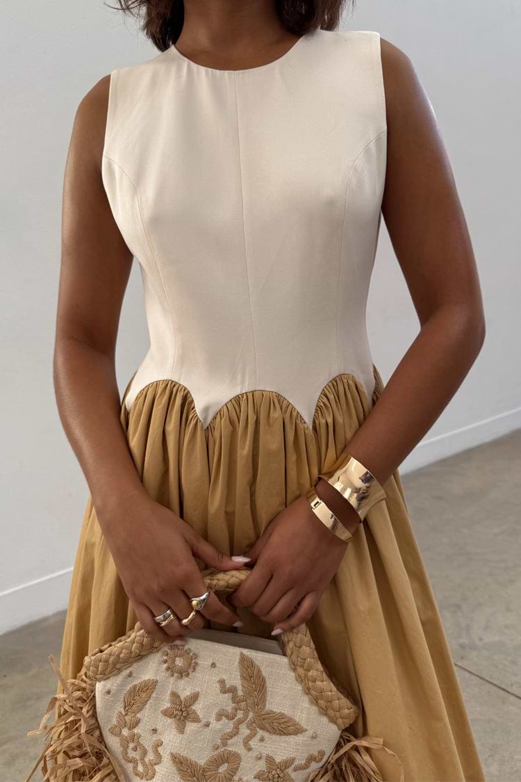Camel Monika Dress  Never Fully Dressed
