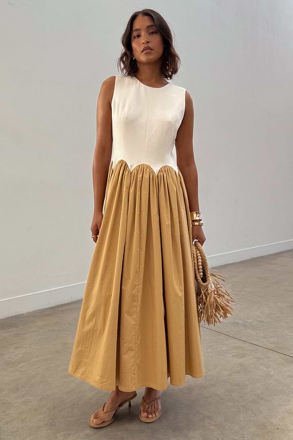 Camel Monika Dress – Never Fully Dressed