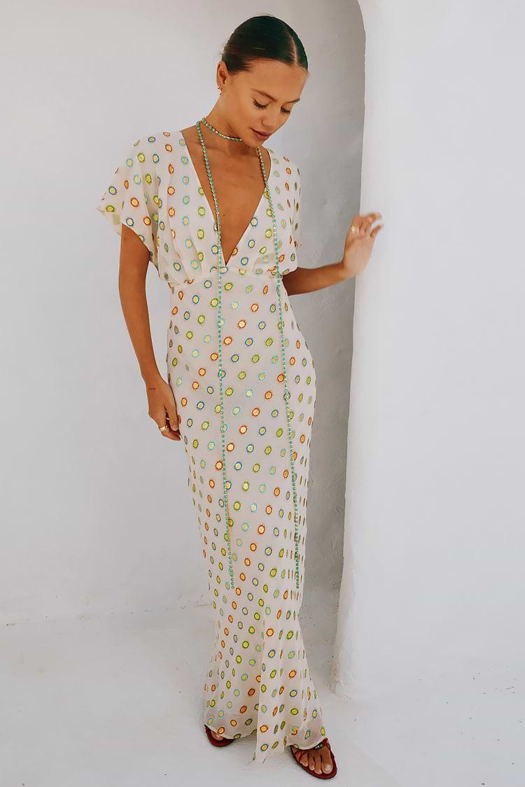 Cream Multi Foil Elodie Dress – Never Fully Dressed