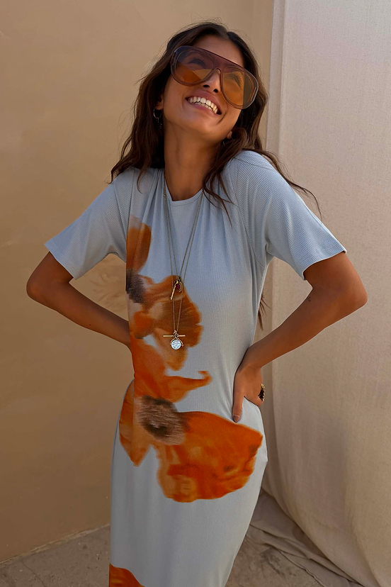 Orange Acetate Visor Sunglasses