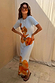 Orange Acetate Visor Sunglasses