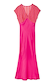 Pink and Red Crochet Elodie Dress