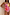 Thumbnail for Pink Fruit Stamps Bandeau Swimsuit