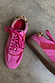 Pink and Red Leather Trainer