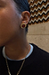 Deloris Red Circle Earrings