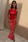 Red Snake Love Rib Tank