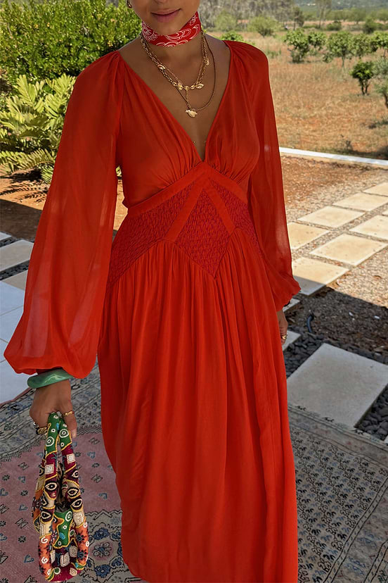 Red and Pink Reign Dress Petite