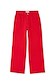Red Denim Scallop Jeans