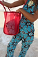 Red Mesh Tote Bag