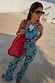 Red Wiggle Arm Acetate Sunglasses