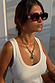 Red Wiggle Arm Acetate Sunglasses