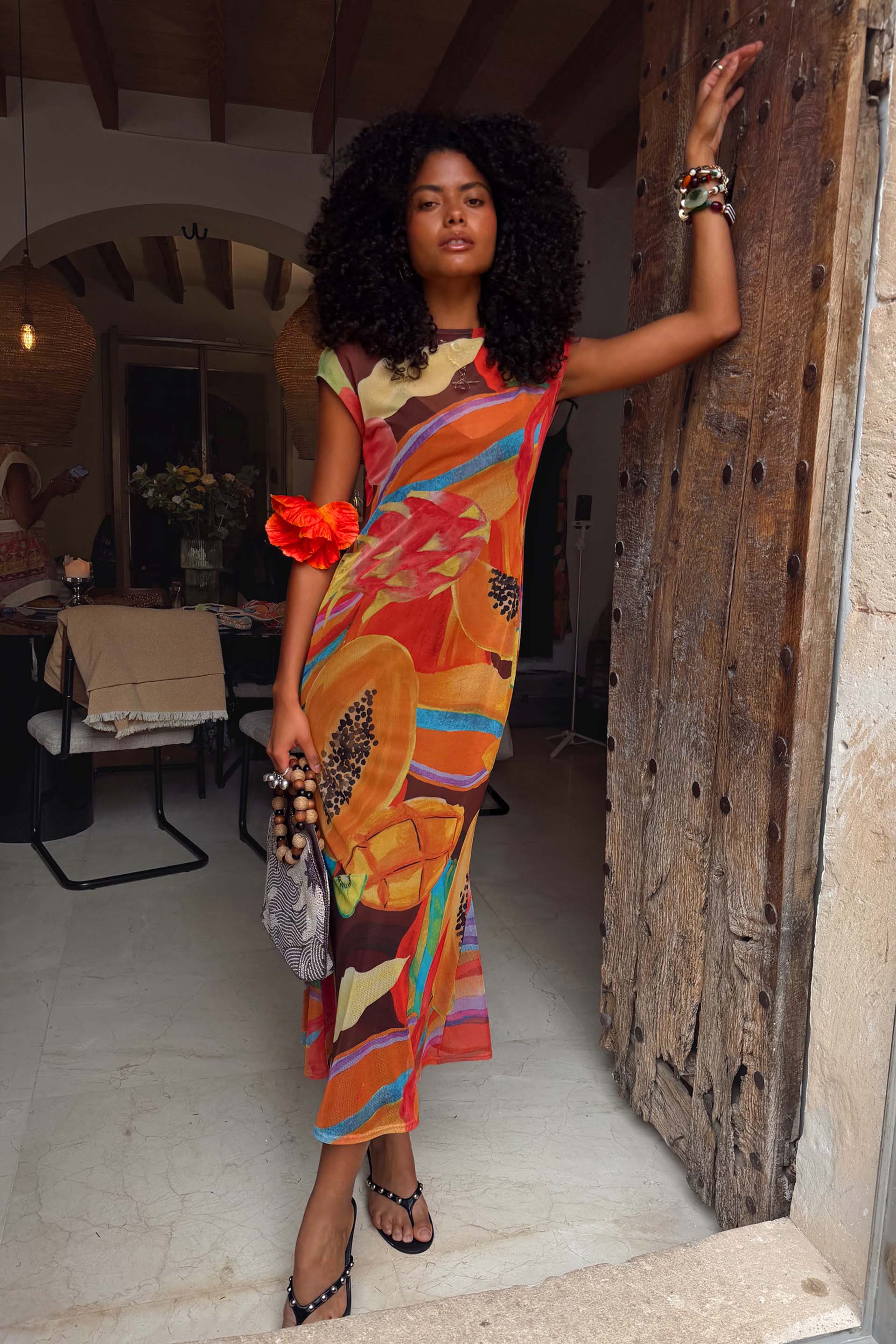 talia beaded midaxi dress Le Thanh Hoa AURORA OVERALL BEADED MAXI DRESS main image 0