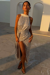 Sequin Maxi Wrap Jaspre Skirt