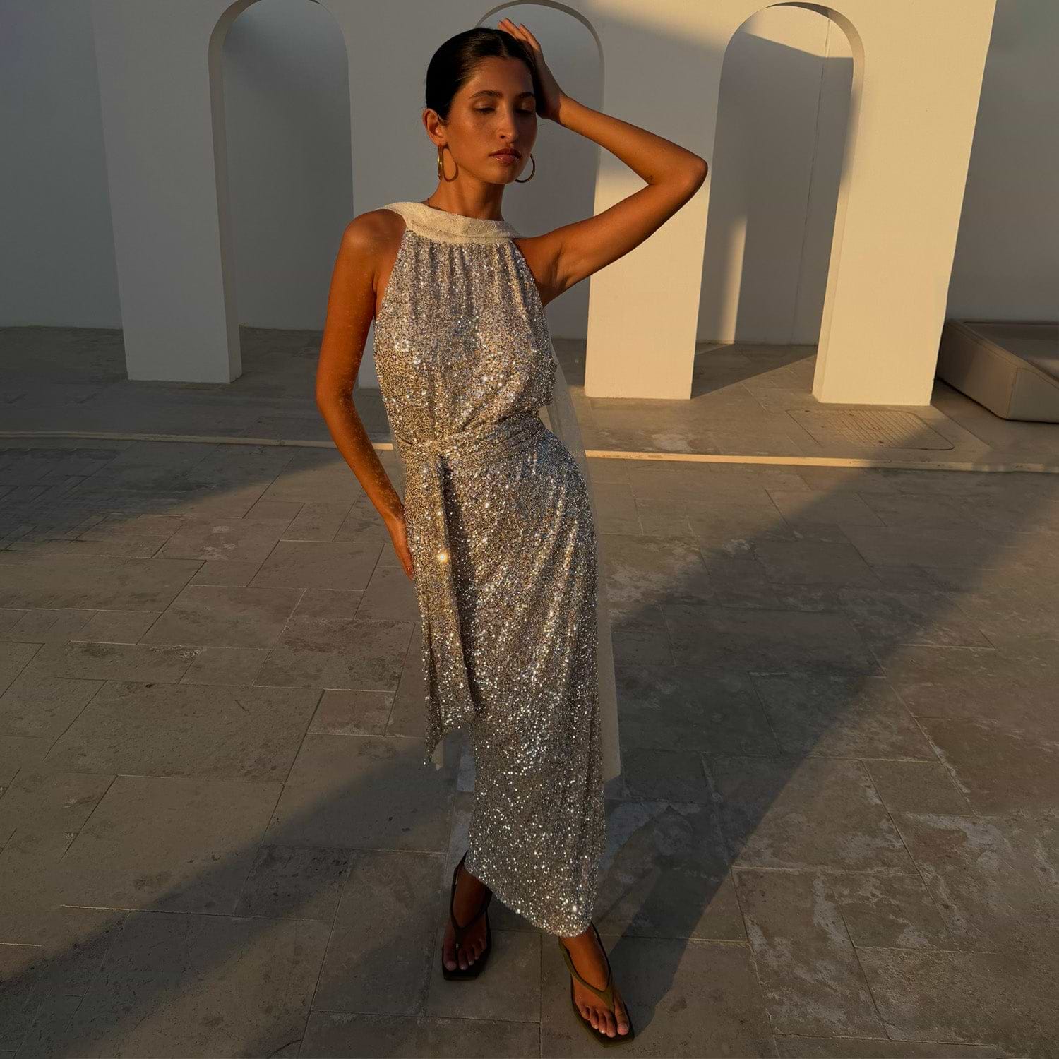 Sequin Maxi Wrap Jaspre Skirt - 4 Sequin Maxi Wrap Jaspre Skirt - 4