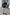 Thumbnail for Navy Knit Jumper Dress with Stripe Cotton Skirt