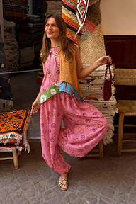 Pink Snake Balloon Trouser