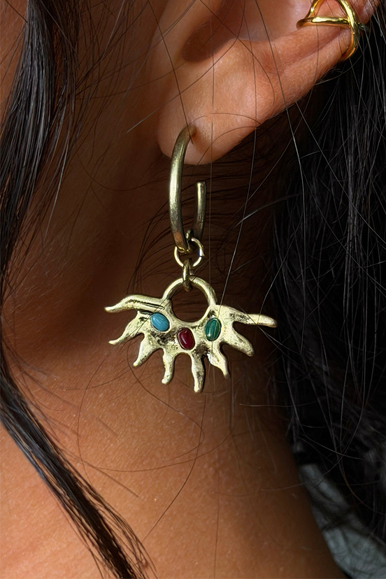 Deloris Sun Hoop Earrings