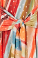 Thumbnail for Sunset Stripe Mesh Midi Dress